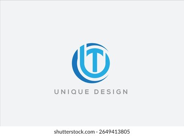 BTC Circle Logo Design. Vector