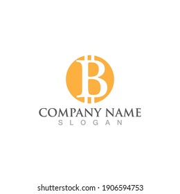 Btc coin logo and symbol vector image