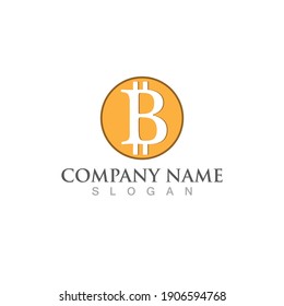 Btc coin logo and symbol vector image