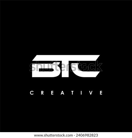 BTC Letter Initial Logo Design Template Vector Illustration
