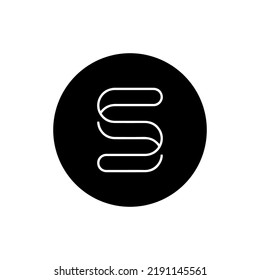 BTCST coin icon isolated on white background.