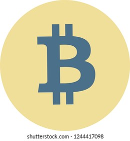 BTCtradeua cryptocurrency icon vector illustration
