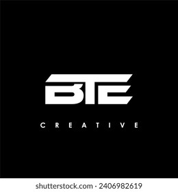 BTE Letter Initial Logo Design Template Vector Illustration