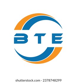 BTE letter logo design on a white background or Monogram logo design for entrepreneur and business.