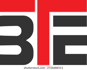 BTE logo design. Letter logo design.