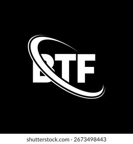 BTF logo. B TF letter. BTF letter logo design. Initials BTF logo linked with circle and uppercase monogram logo. BTF typography for technology, business and real estate brand.