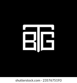 Diseño de logotipo de monograma abstracto BTG. Monograma BTG, minimalista, triángulo, hexágono, diseño único de logotipo abstracto plano moderno
