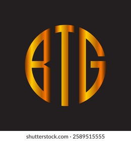  BTG modern elegance and creative logo design .BTG luxurious alphabet design . BTG letter initial logo design.