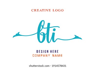 BTI lettering logo is simple, easy to understand and authoritative