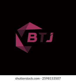 BTJ creative minimalist letter logo. BTJ unique vector initials alphabet letter logo design
