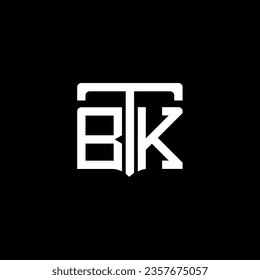 BTK abstract monogram logo design. BTK monogram, minimalist, triangle, hexagon, unique modern flat abstract logo design
