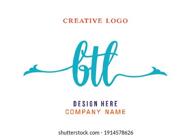 BTK lettering logo is simple, easy to understand and authoritative