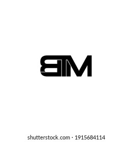 Btm Letter Original Monogram Logo Design Stock Vector (Royalty Free ...