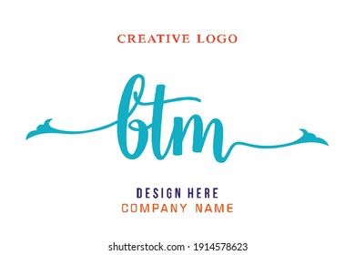 El logotipo de la inscripción de BTM es sencillo, fácil de entender y autoritario