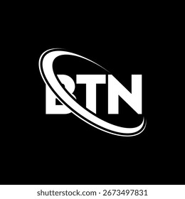 BTN logo. B TN letter. BTN letter logo design. Initials BTN logo linked with circle and uppercase monogram logo. BTN typography for technology, business and real estate brand.