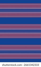 Textura inconsútil de la Vertical triturada, Vector caliente del fondo de la raya. Tejido textil de patrón de líneas gruesas en paleta de colores azul y rojo.