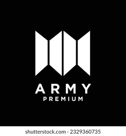 BTS letter logo icon design template