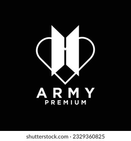 BTS letter logo icon design template