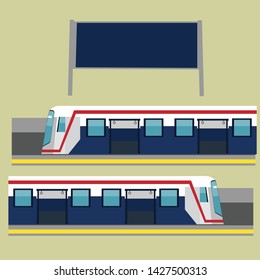 BTS Sky Train Transportation In Bangkok Thailand