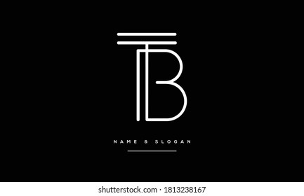 BT,TB,T,B  Abstract Letters Logo Monogram