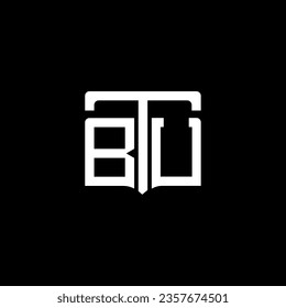 BTU abstract monogram logo design. BTU monogram, minimalist, triangle, hexagon, unique modern flat abstract logo design
