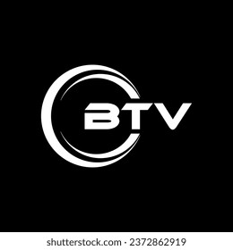 BTV Logo Design, Inspiration for a Unique Identity. Modern Elegance and Creative Design. Watermark Your Success with the Striking this Logo.
