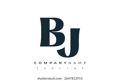 BU Creative Abstract Typography Logo Design. Elegant logo combining bold typography and creative shapes, ideal for branding and identity solutions.