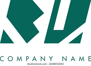 Diseño de Vector de logotipo de letra abstracta moderna creativa de BU. Utilizable para su empresa o negocio e identidad de marca.
