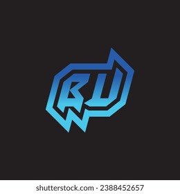 BU initial inspiration logo design esport and gaming clan ideas
