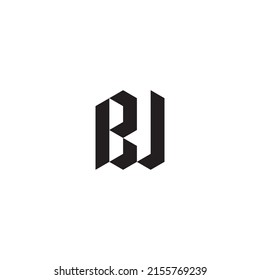 BU initial logo letters in high quality professional design that will print well across any print media