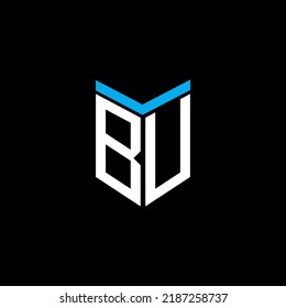 BU letter logo creative design with vector graphic