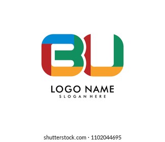 BU Letter Logo Template