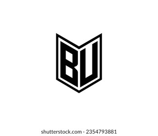 BU-Logo-Design, Vektorgrafik-Vorlage