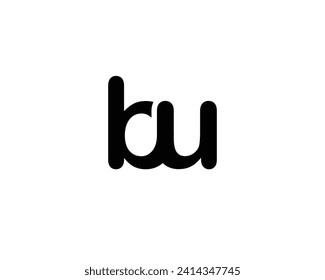 PLANTILLA DE VECTOR DE DISEÑO DE LOGOTIPO BU