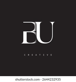 BU Monogram Logo Minimal Elegant
