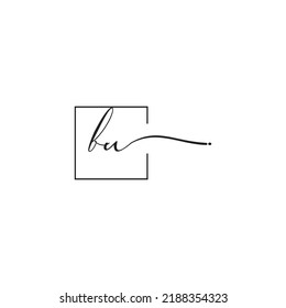 El concepto de logotipo de sigantant BU en un diseño profesional de alta calidad que se imprimirá en cualquier medio impreso