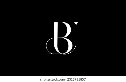 BU, UB, Abstract Letters Logo Monogram