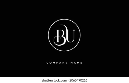 BU, UB Alphabets Letter Logo Monogram