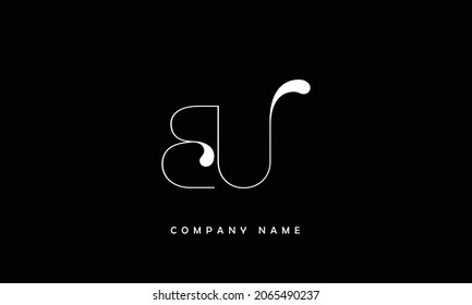 BU, UB Alphabets Letter Logo Monogram