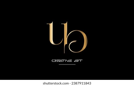 BU, UB, B, U letras abstractas monograma