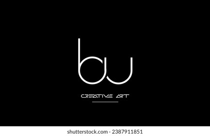 BU, UB, B, U abstract letters logo monogram