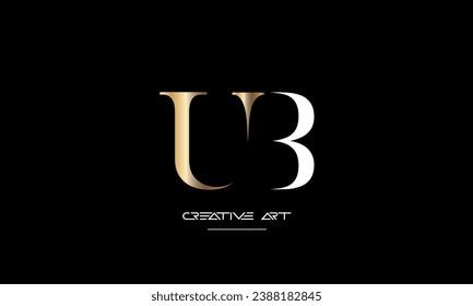 BU, UB, B, U abstract letters logo monogram