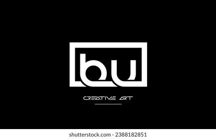 BU, UB, B, U abstract letters logo monogram