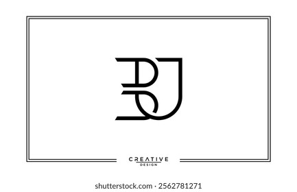 BU, UB, B, U, Abstract Letters Logo Monogram