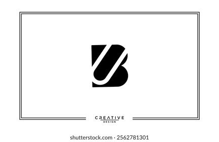 BU, UB, B, U, Abstract Letters Logo Monogram