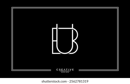 BU, UB, B, U, Abstract Letters Logo Monogram