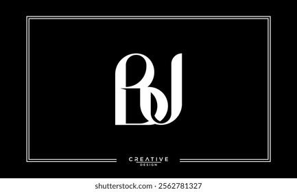 BU, UB, B, U, Abstract Letters Logo Monogram