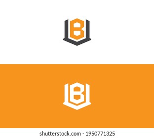 bu or ub Letter Initial Logo Design, Vector Template