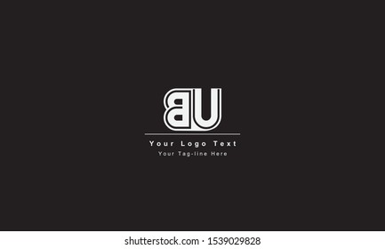 BU or UB letter logo. Unique attractive creative modern initial BU UB B U initial based letter icon logo