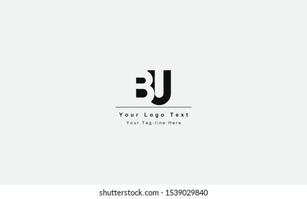 BU or UB letter logo. Unique attractive creative modern initial BU UB B U initial based letter icon logo
